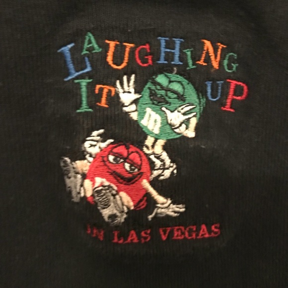 M&M M&M’s Las Vegas Black Tank Top Size Medium VGC - Picture 2 of 4